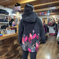 Chaqueta Ultravioleta Mila negro  exterior peluda diente de leon 0