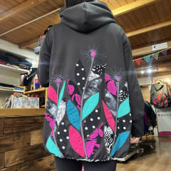 Chaqueta Ultravioleta Mila negro interior peluda diente de leon 0
