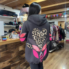 Chaqueta Ultravioleta Mila negro  interior peluda aplicacion mangas 0