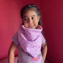 Bandana Isidora Snoopy flor palo rosa