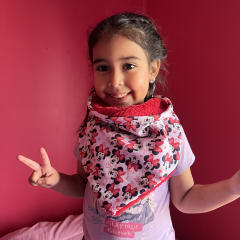 Bandana Isidora Minnie Mouse rojo