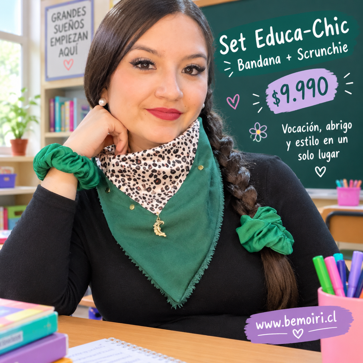 Set Educa Chic verde5