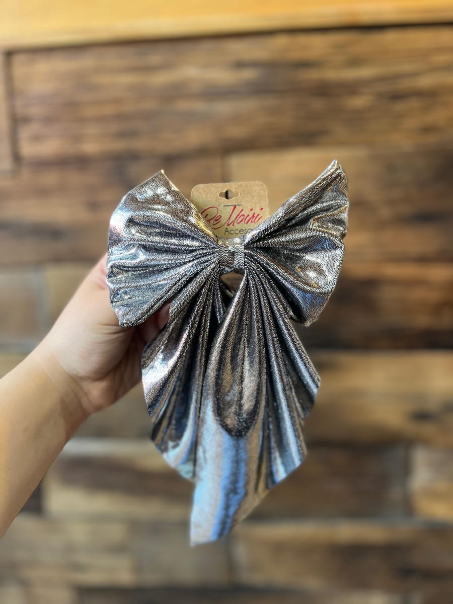 Lazo coquette variedad de colores traba metalica10