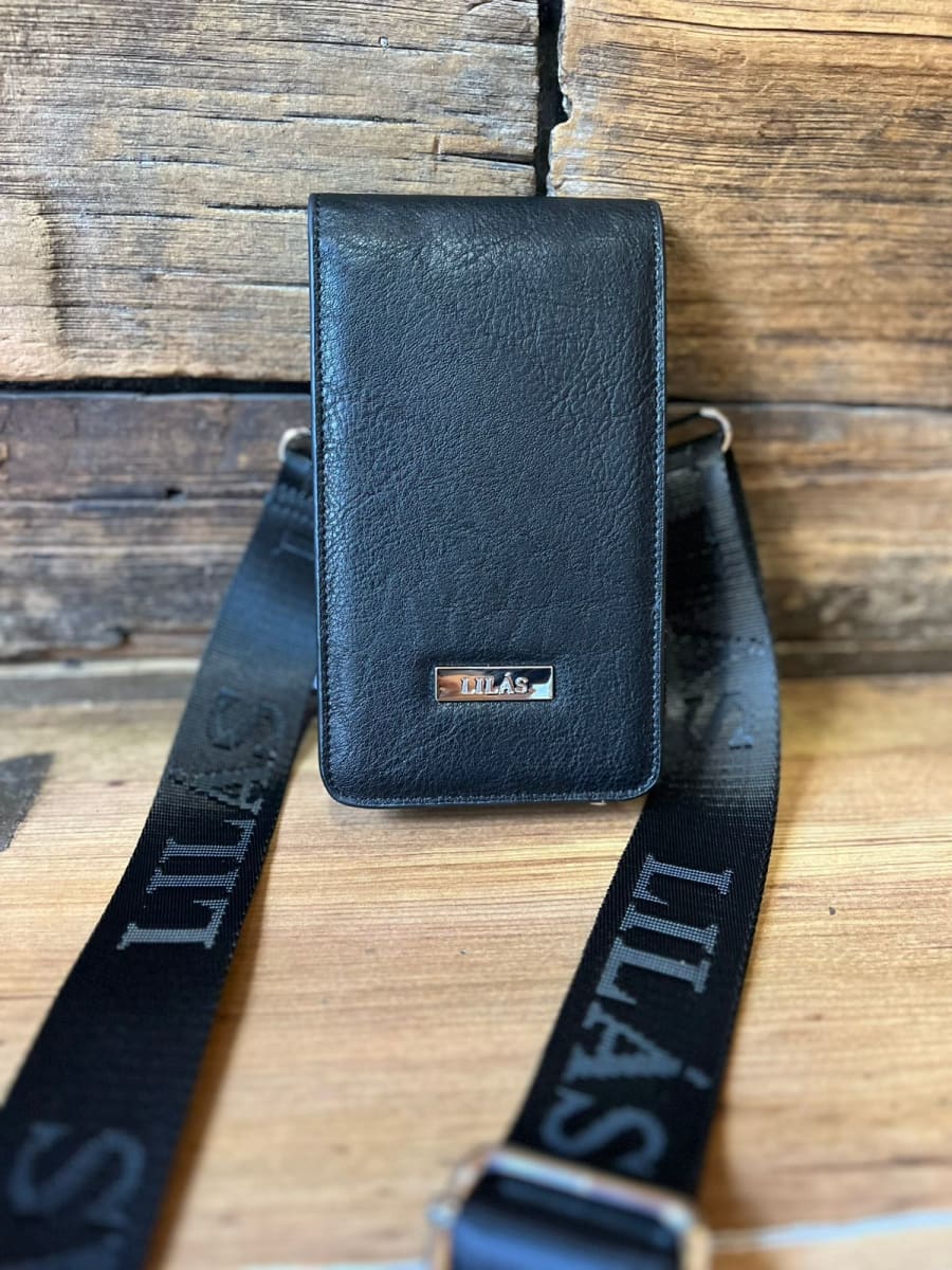Porta celular tarjetero Lilas negro1