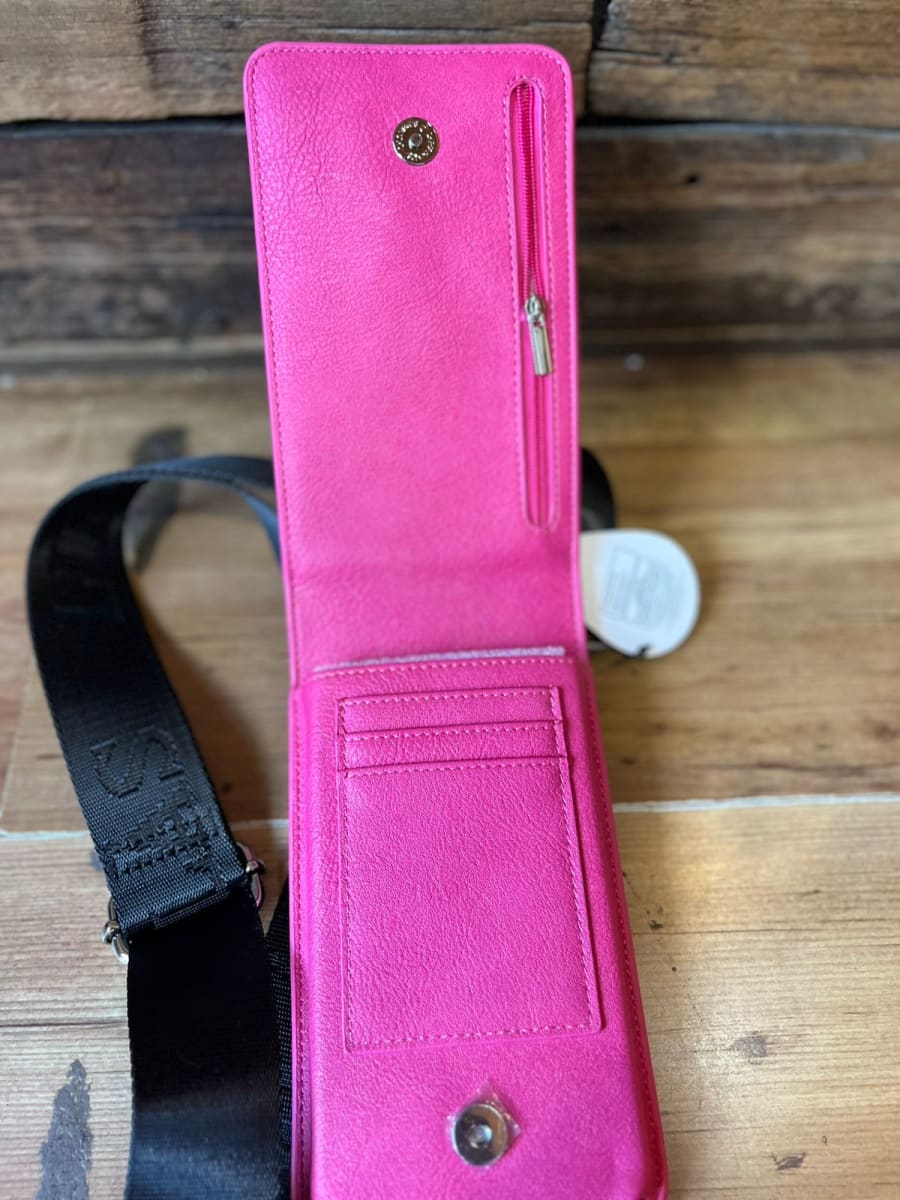 Porta celular tarjetero Lilas fucsia2