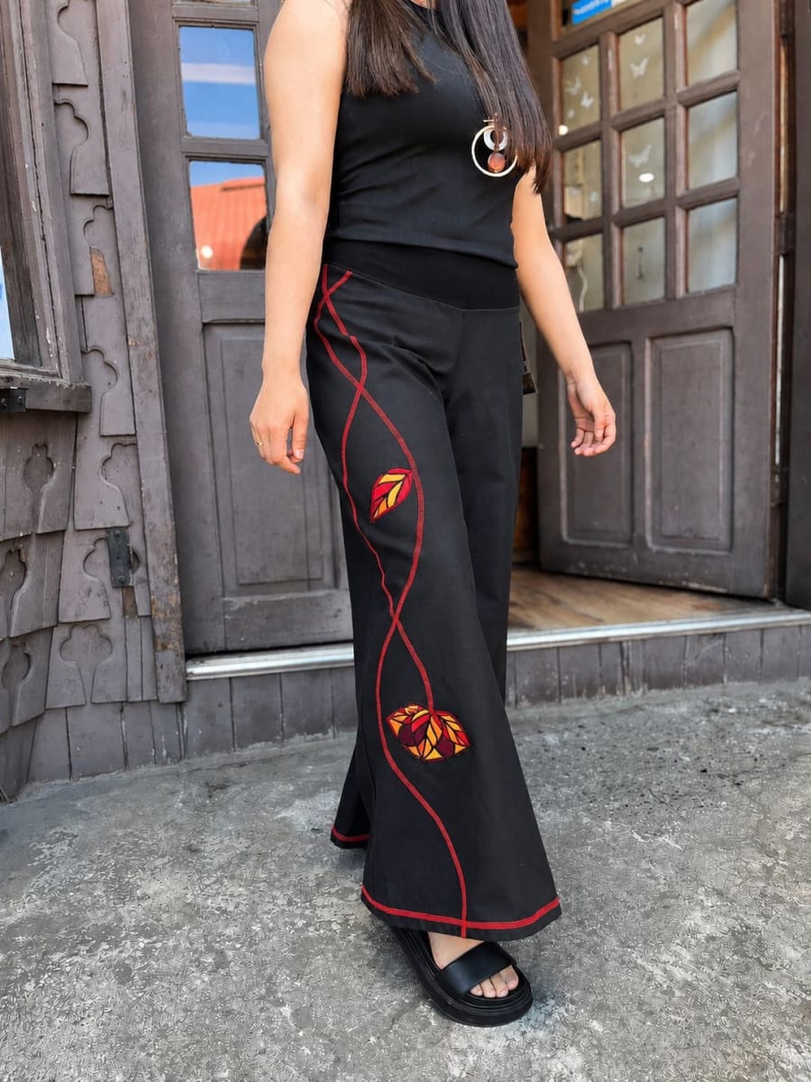 Palazzo kisu atrew gabardina negro rojo2