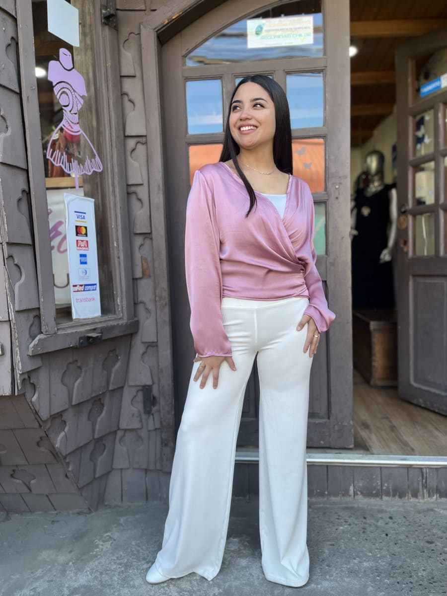 Blusa Pamela envolvente multiforma palo rosa gasa bambula2