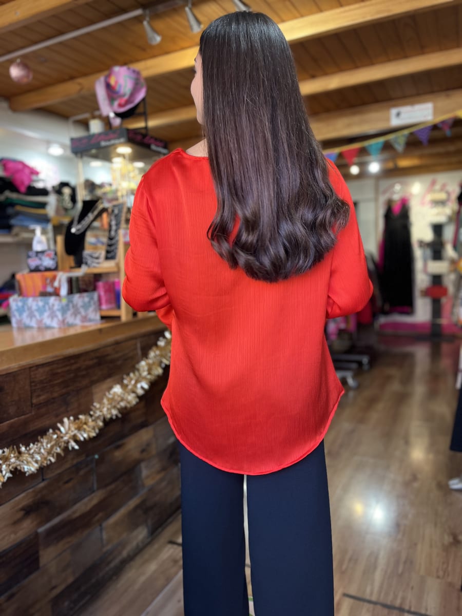 kimono Party bambula rojo2