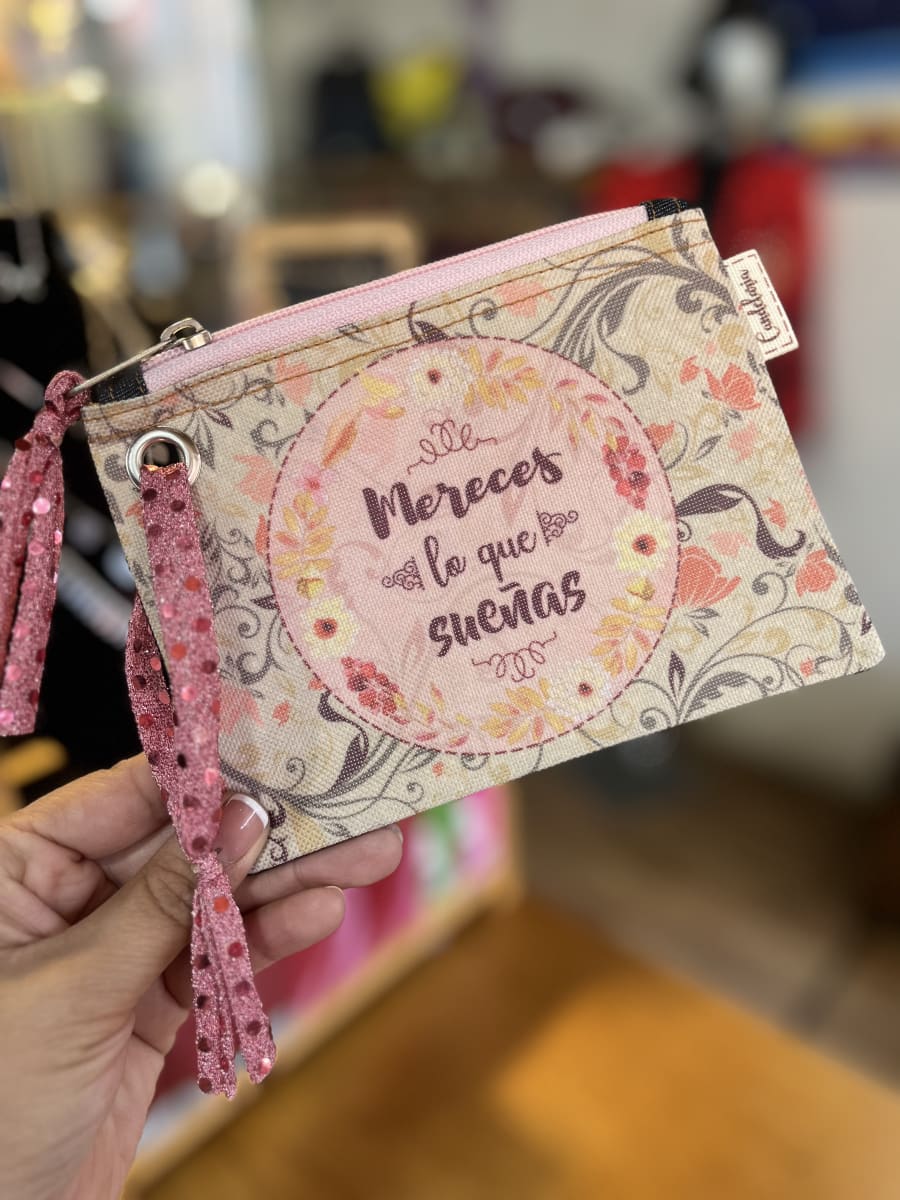 Monedero XL sublimado “mereces lo que sueñas” variedad de colores6