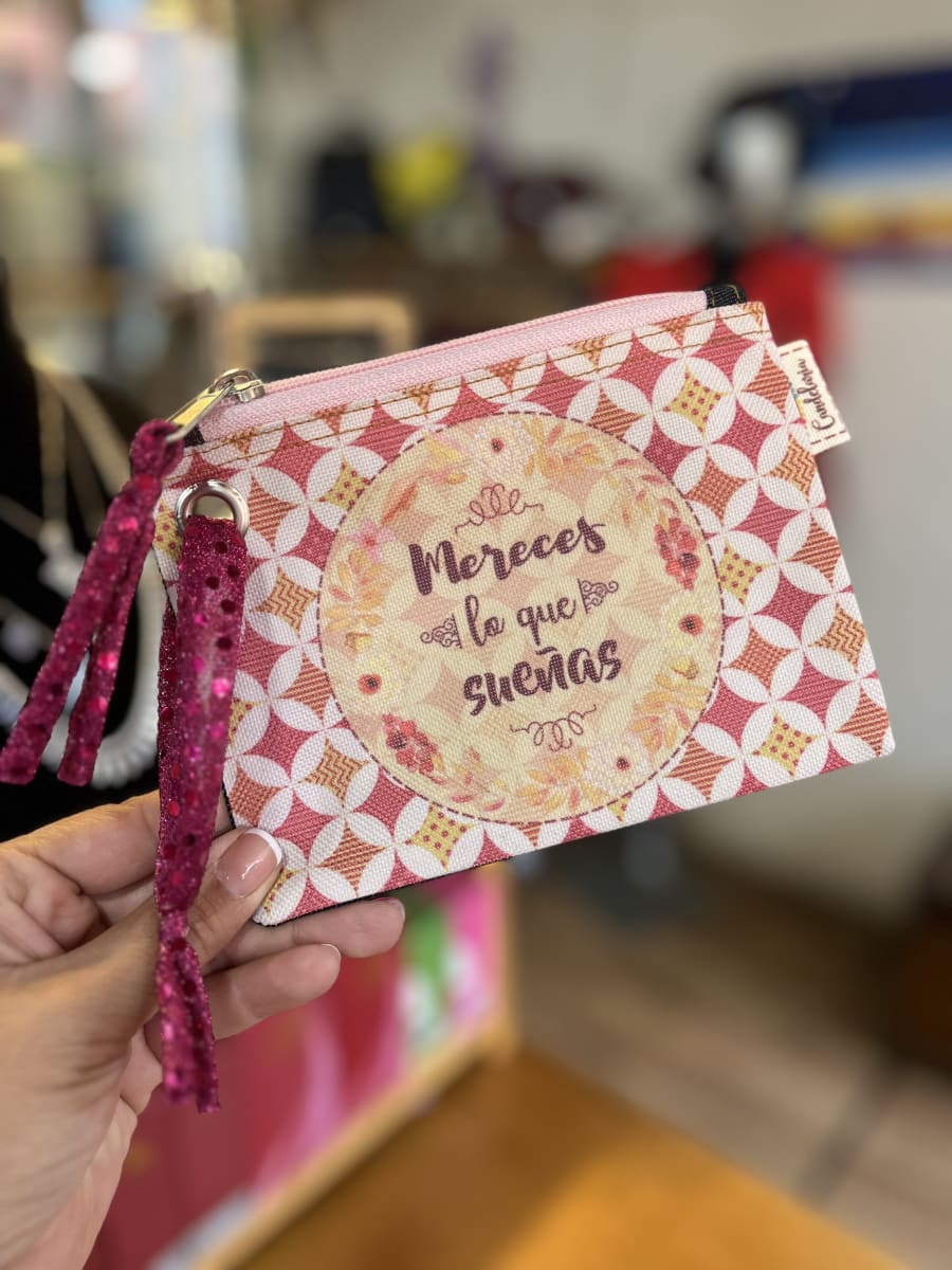 Monedero XL sublimado “mereces lo que sueñas” variedad de colores7