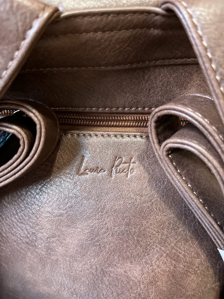 Mochila Lilas marron 3 cierres2