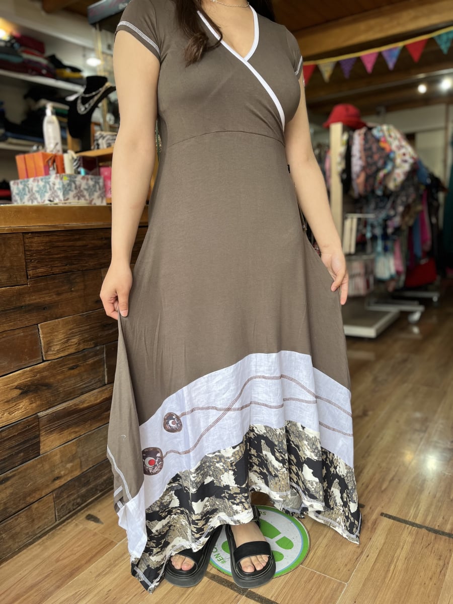 Maxi vestido kisu Sevilla cafe2