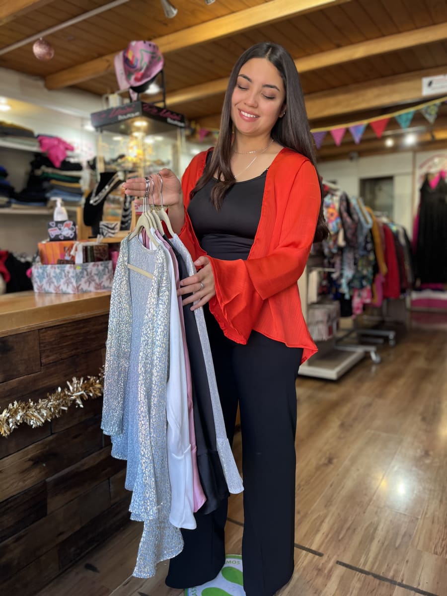 kimono Party bambula rojo3