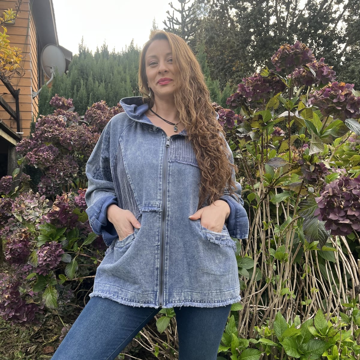 Chaqueta denim cotele deslavado azul mandalas4