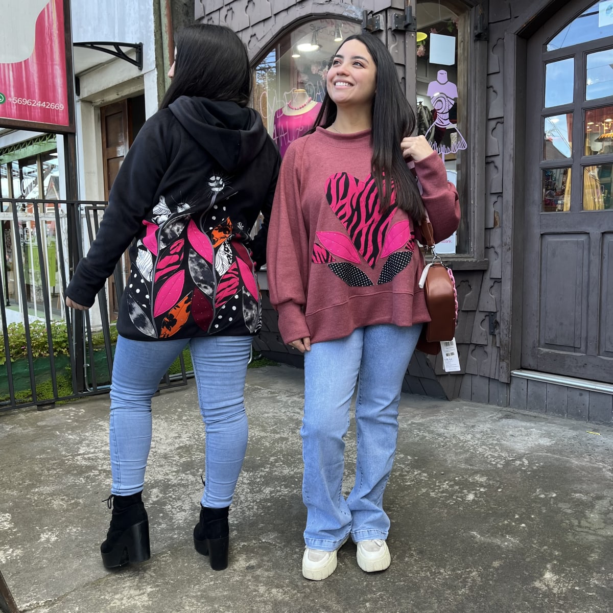 Sueter Olivia corazon lanilla rosa viejo cebra fucsia4