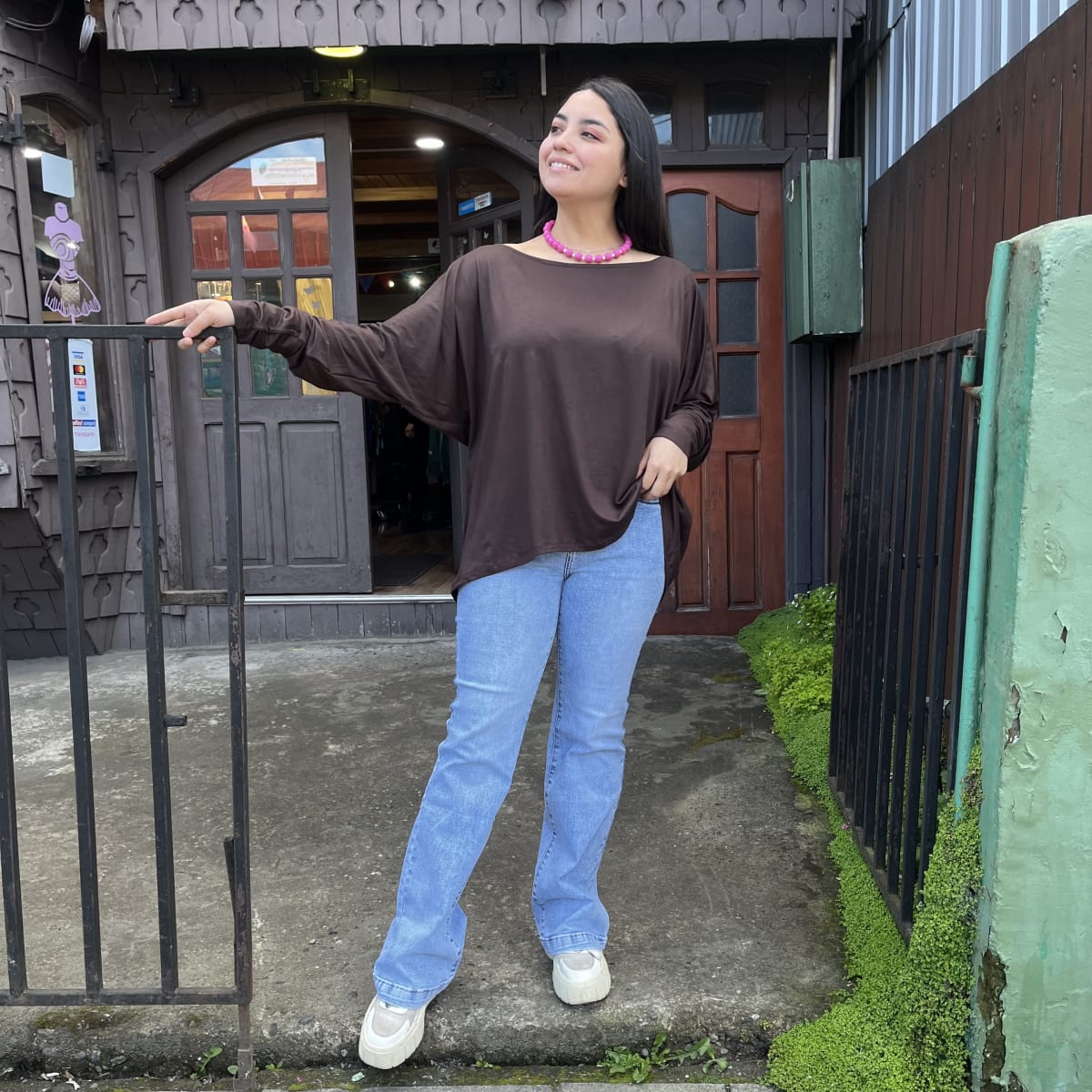 Polera Elisabeth chocolate modal algodon1
