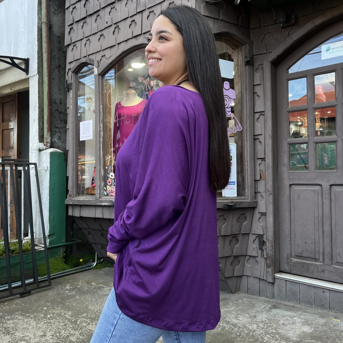 Polera Elisabeth morado modal algodon2