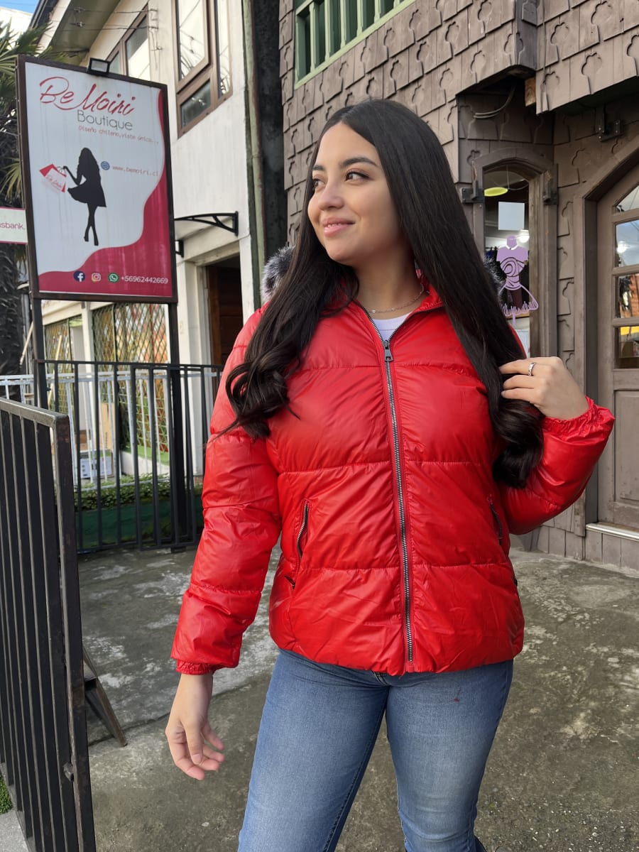 Parka WADOS roja con capucha piel desmontable2