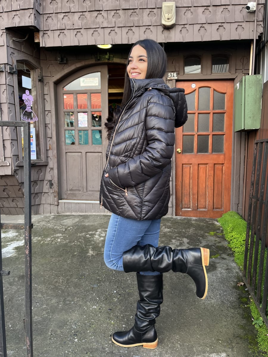 Parka WADOS negra con capucha4