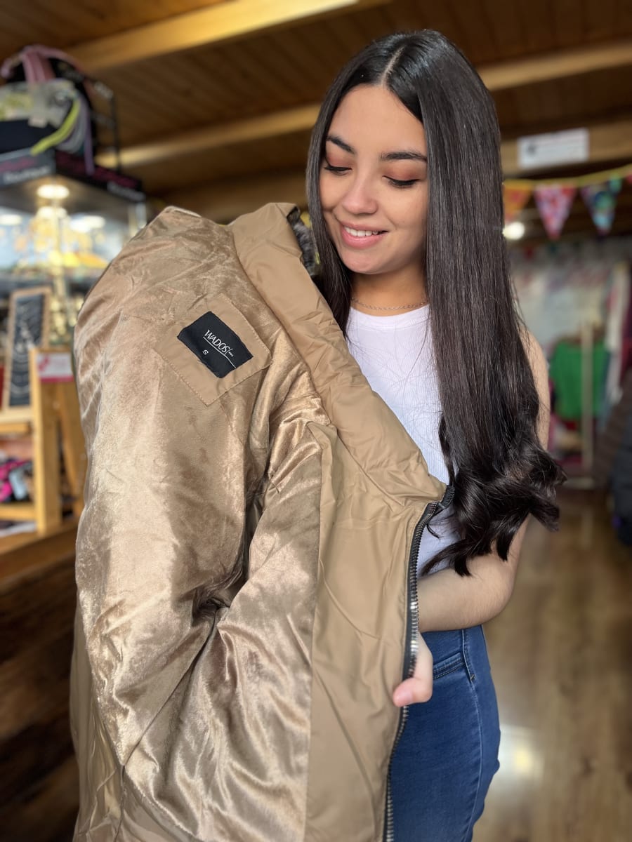 Parka WADOS café negro capucha desmontable5