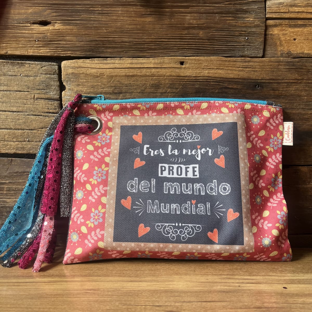 Estuche XL PROFE eres la mejor profe del mundo mundial calipso variedades1