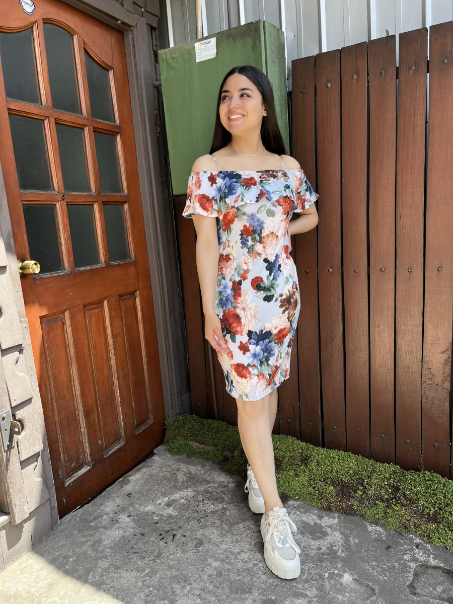 Vestido rumba estampado floral1