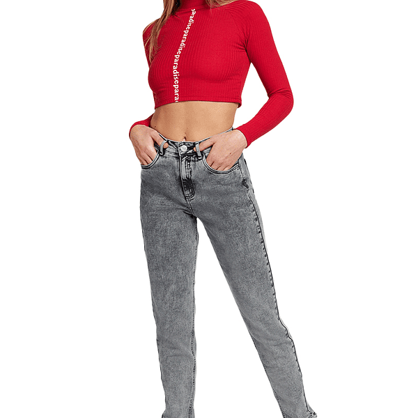 Jeans Paradise 1711 Mom gris1