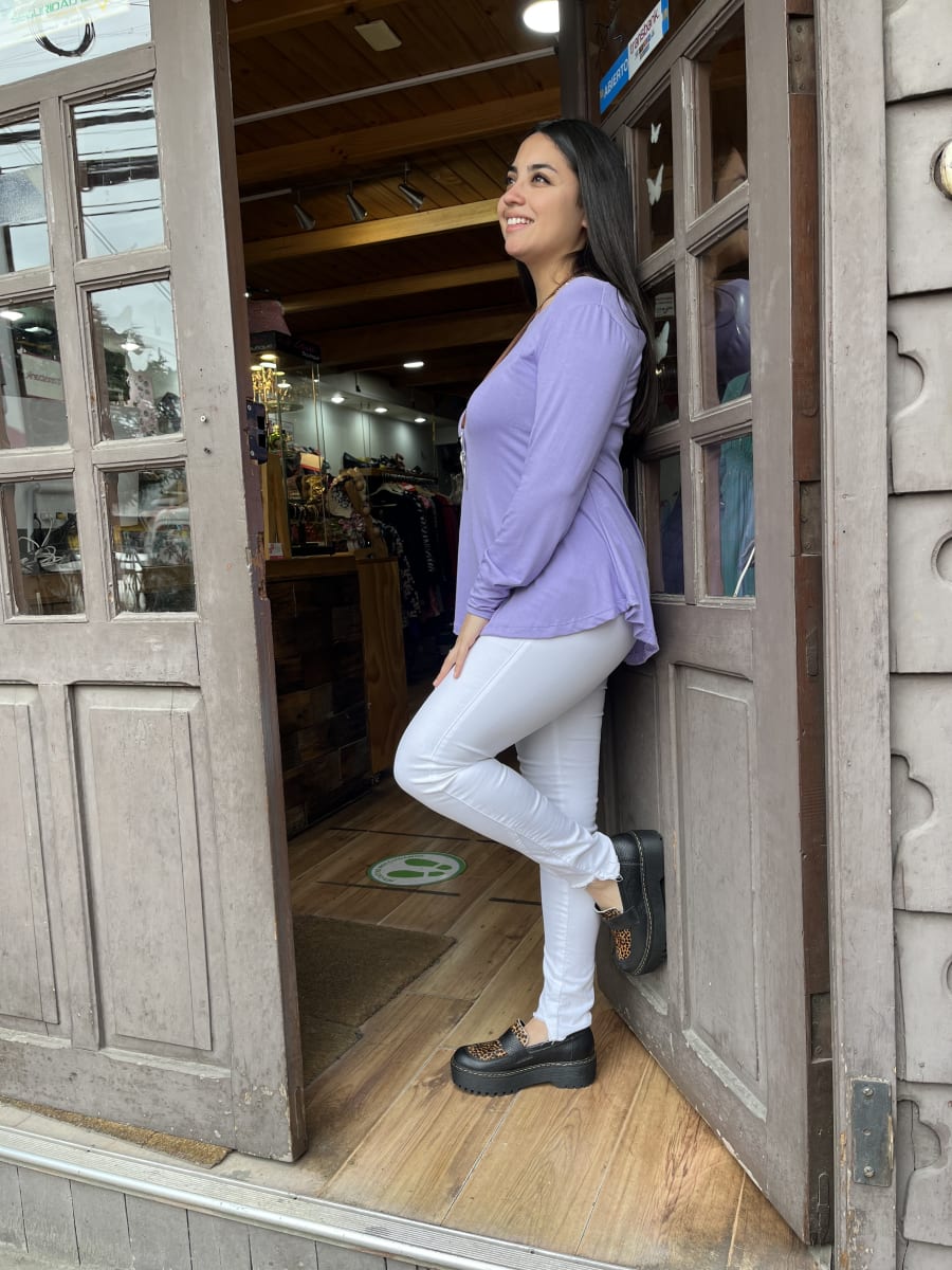 Polera Ana lila modal algodón manga larga2