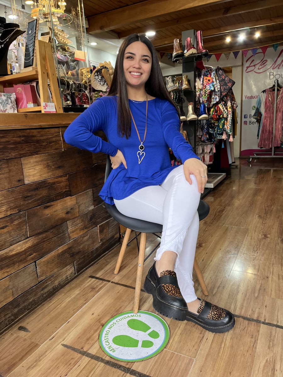 Polera Ana azul rey modal algodón manga larga4