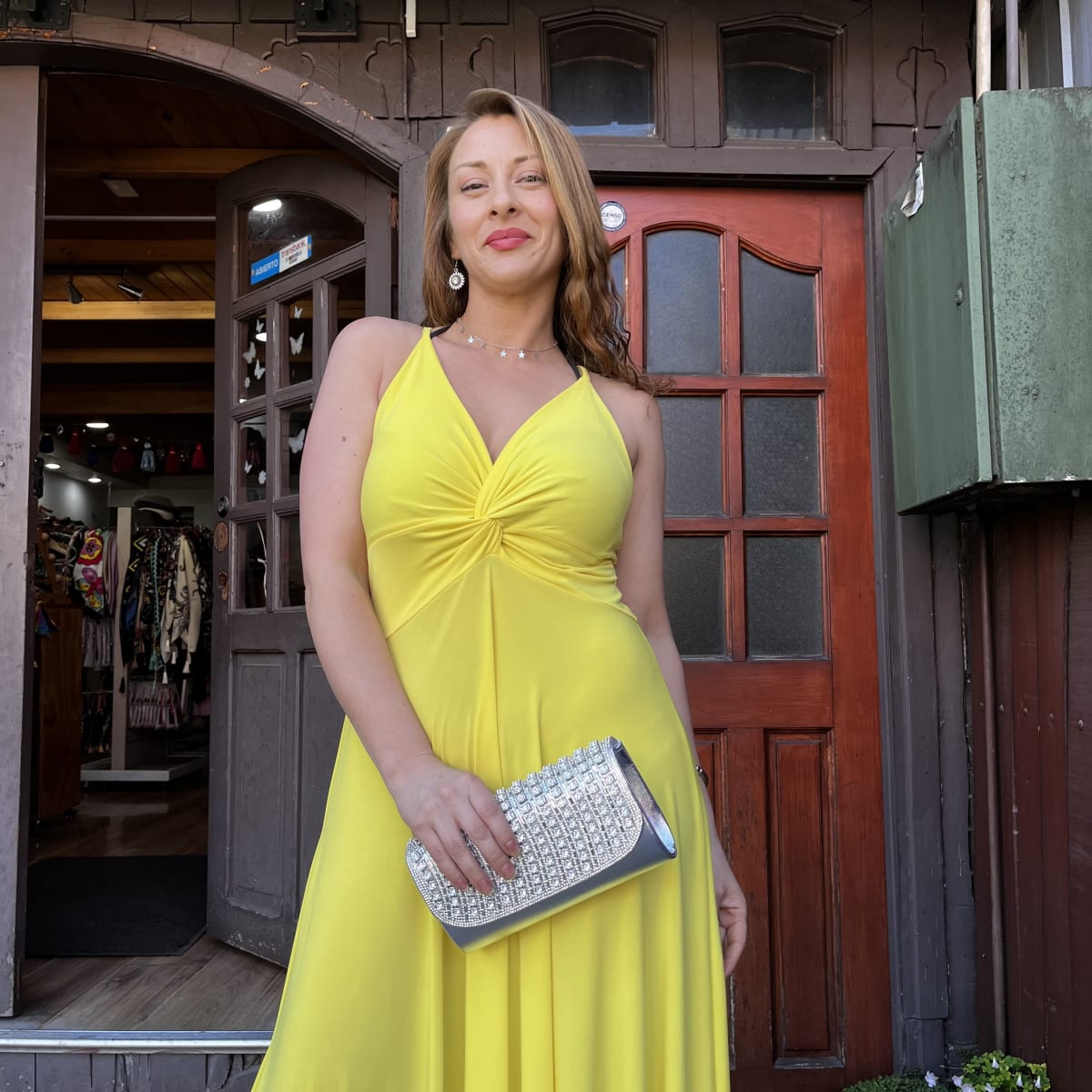 Vestido fiesta  Valeria Ity amarillo2