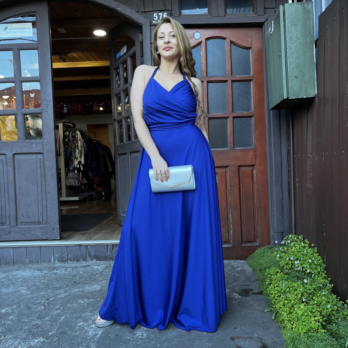 Vestido fiesta Cris azul rey1