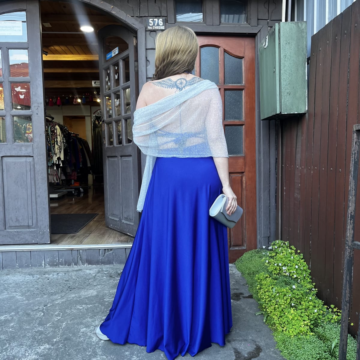 Vestido fiesta Cris azul rey3