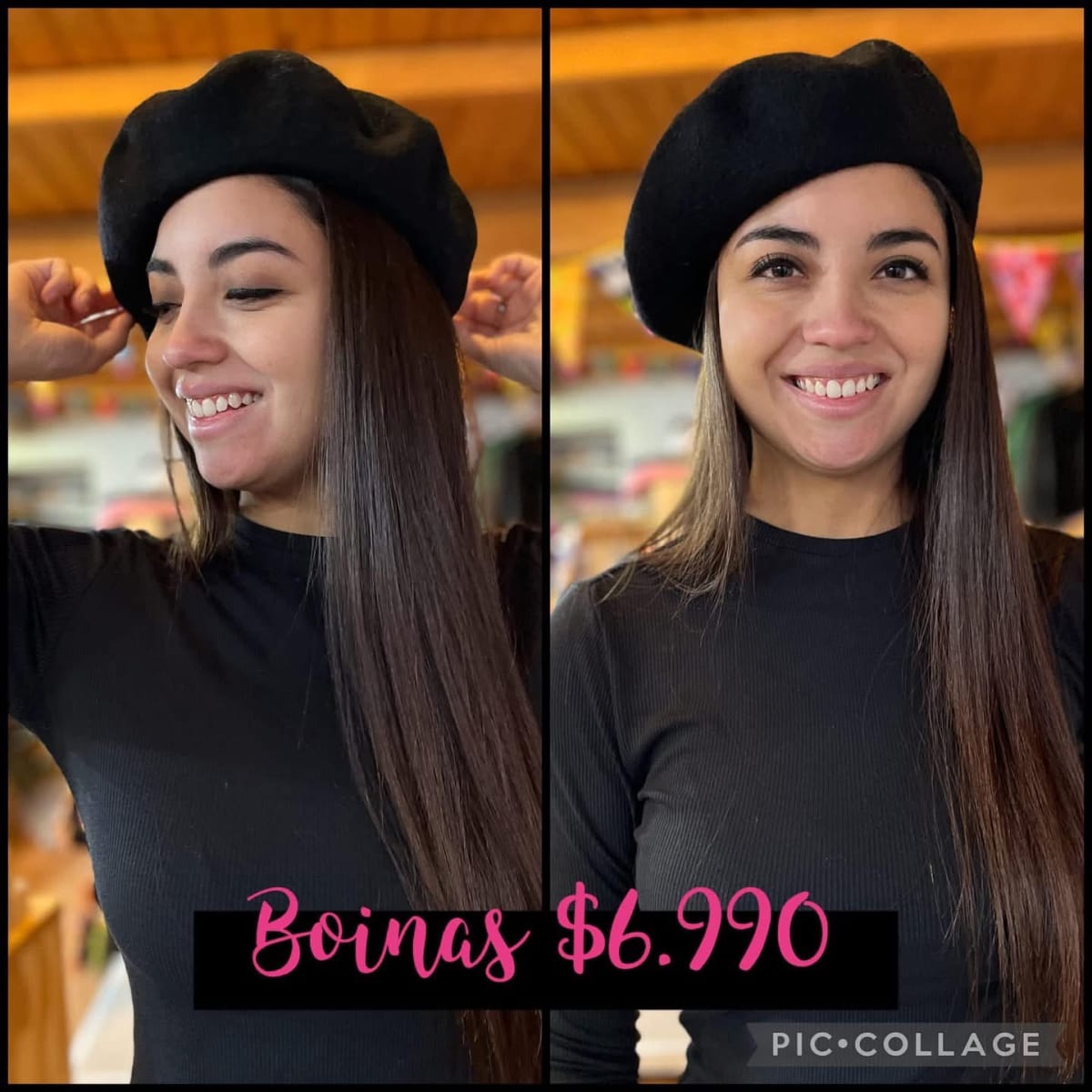 Boina parisina negro1