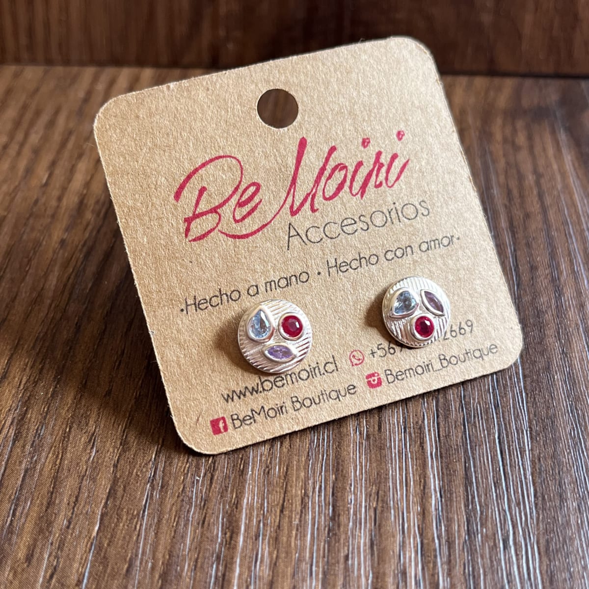 Aros Plata 925 pegados circulo hojas circones1