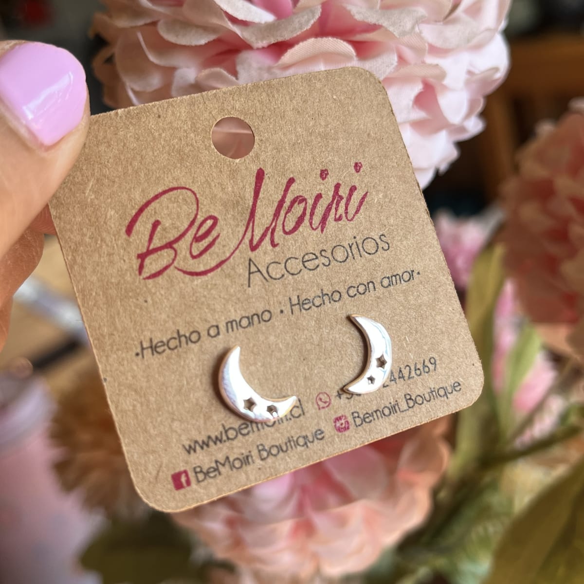 Aros Plata 925 pegados media luna y 2estrellas1