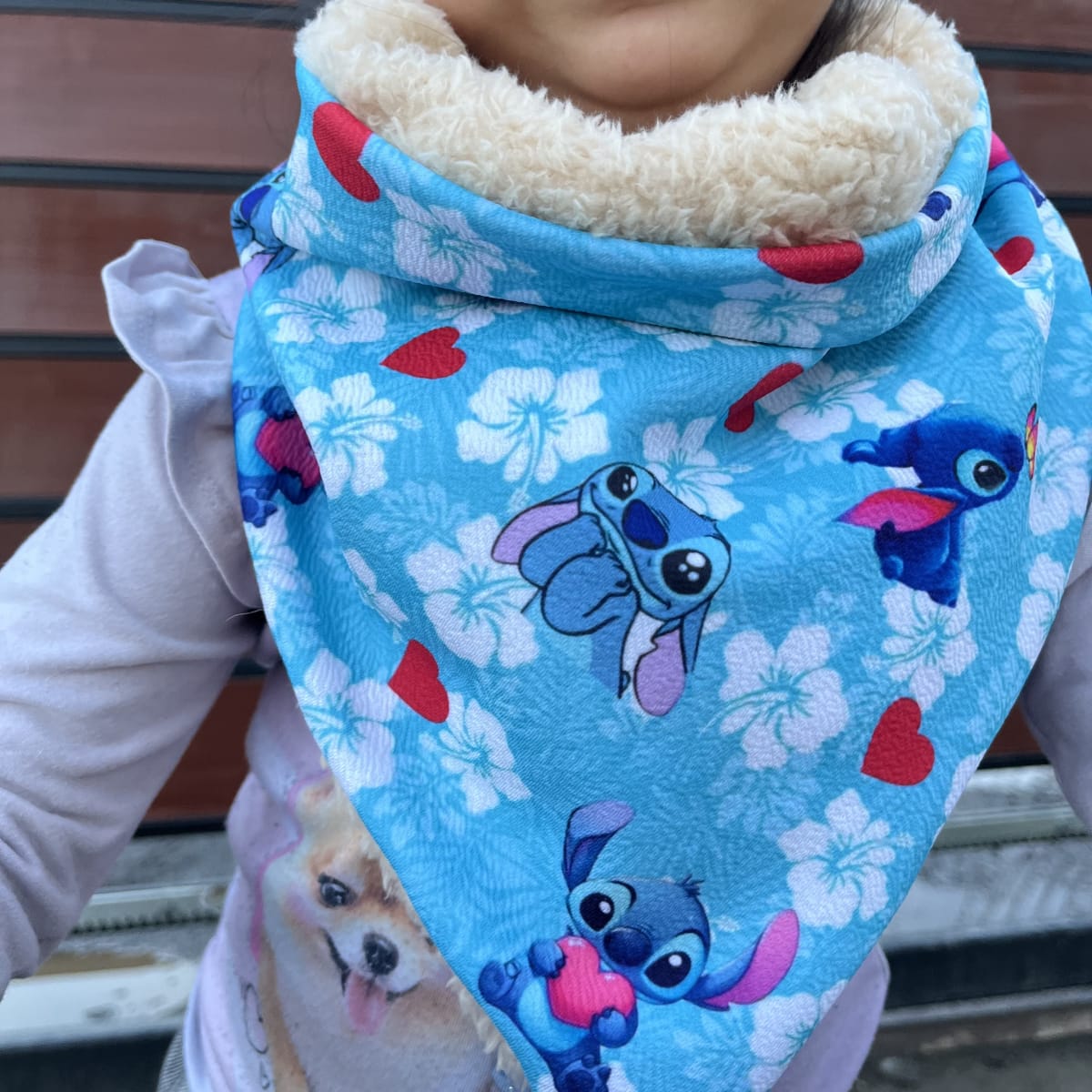 Bandana Isidora Stick celeste corazon beige2