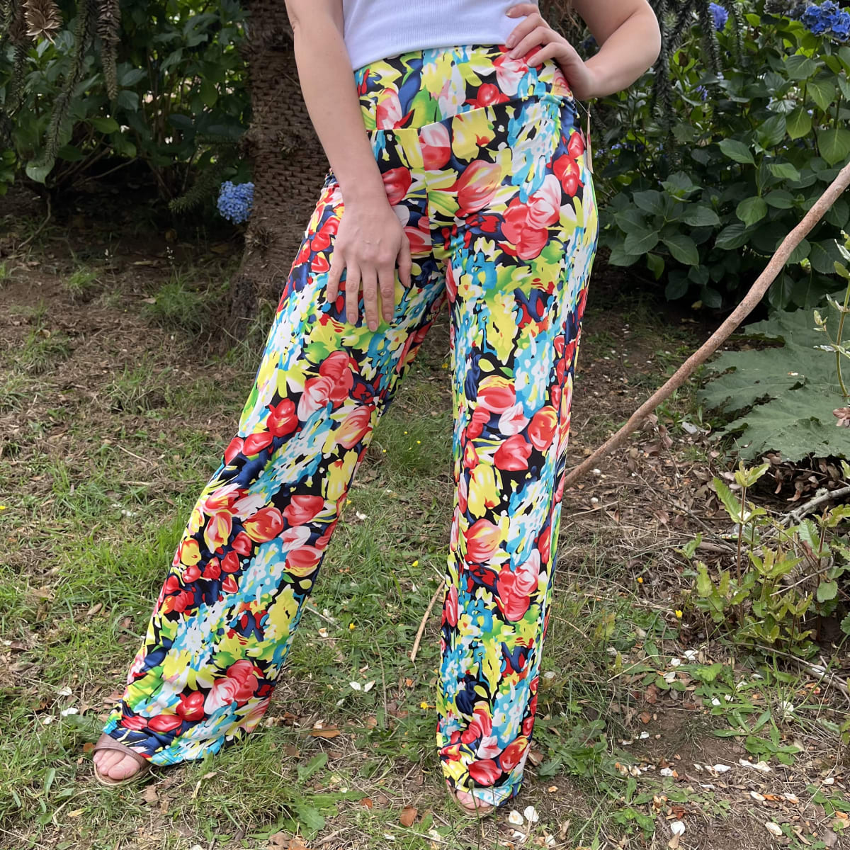 Palazzo lycra floral2