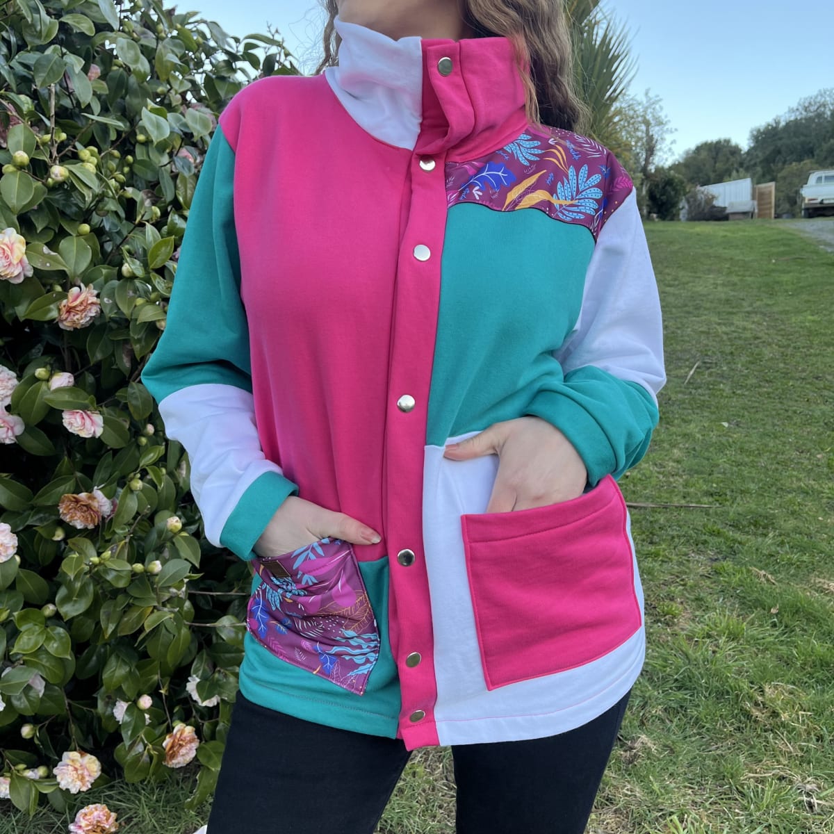 Chaqueton Astrea franela patchwork2