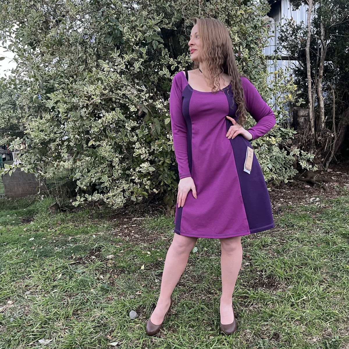 Jumper kisu aquafuerte magenta morado manga larga2