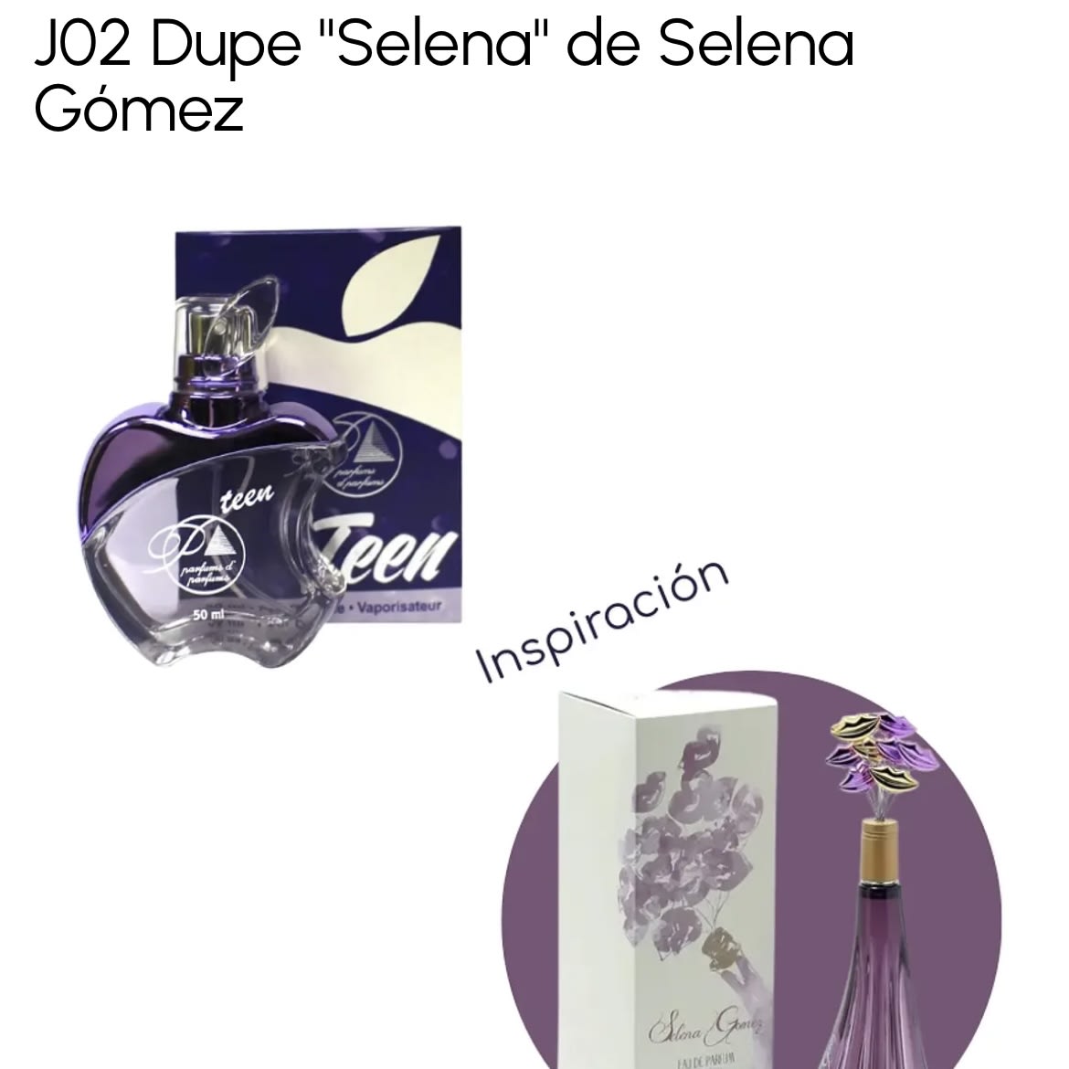 J02 TEEN SELENA, SELENA GOMEZ DUPE PERFUME1