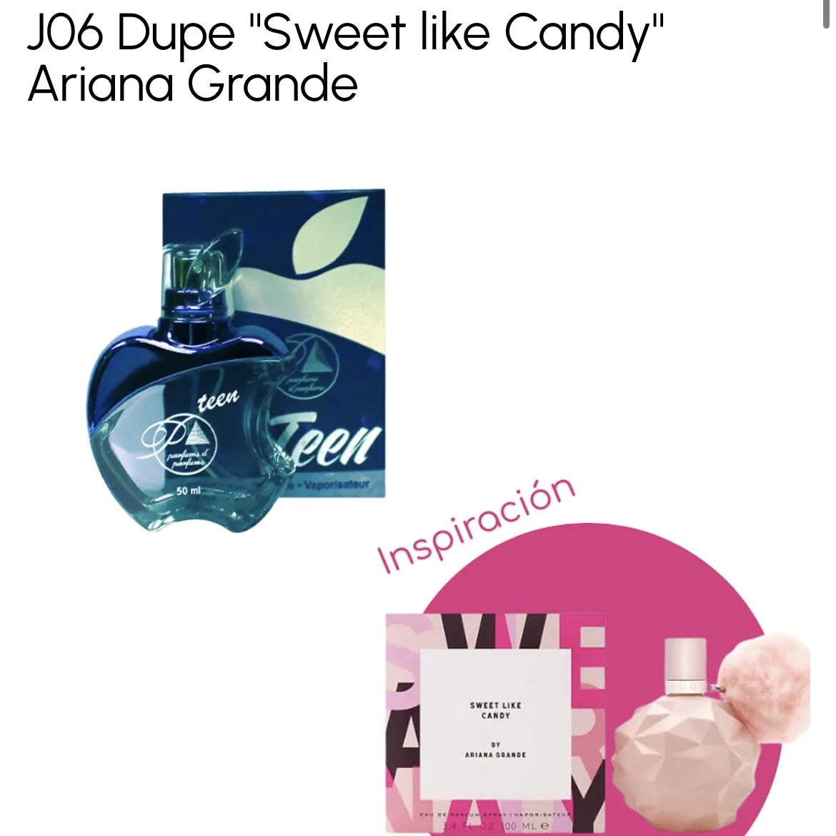 J06 TEEN SWEET LIKE, ARIANA GRANDE DUPE PERFUME1