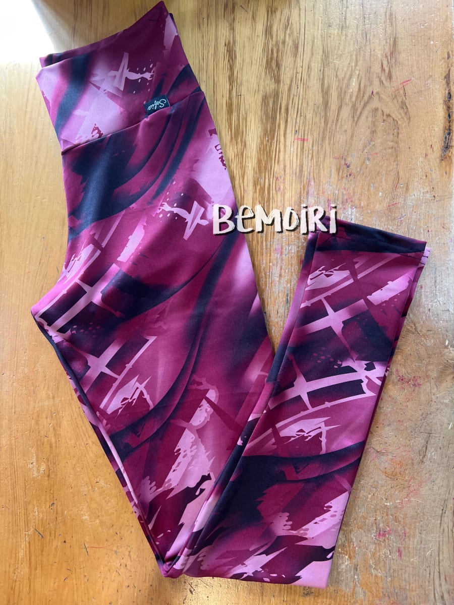 Calza suplex fitness Burdeo negro1