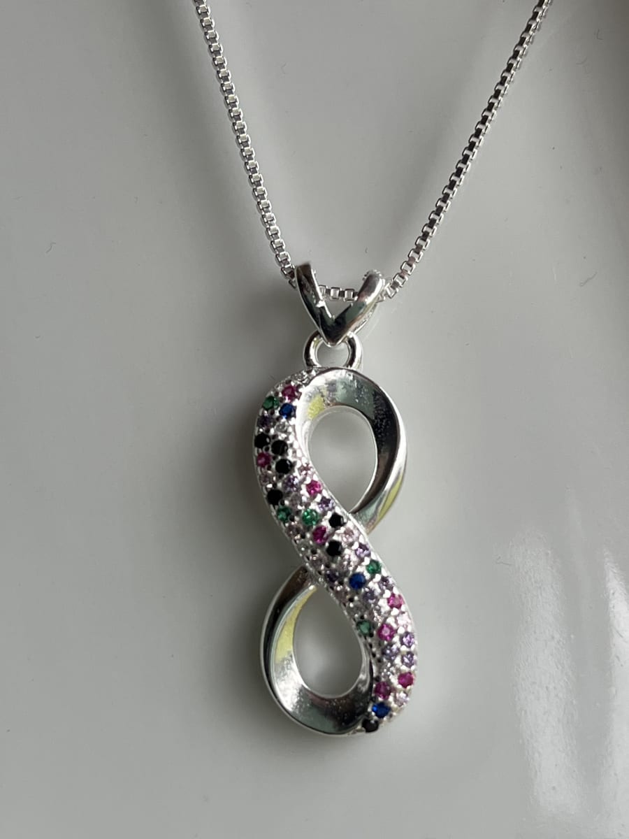 Collar plata 925 infinito raiz de rubi esmeralda y onix3