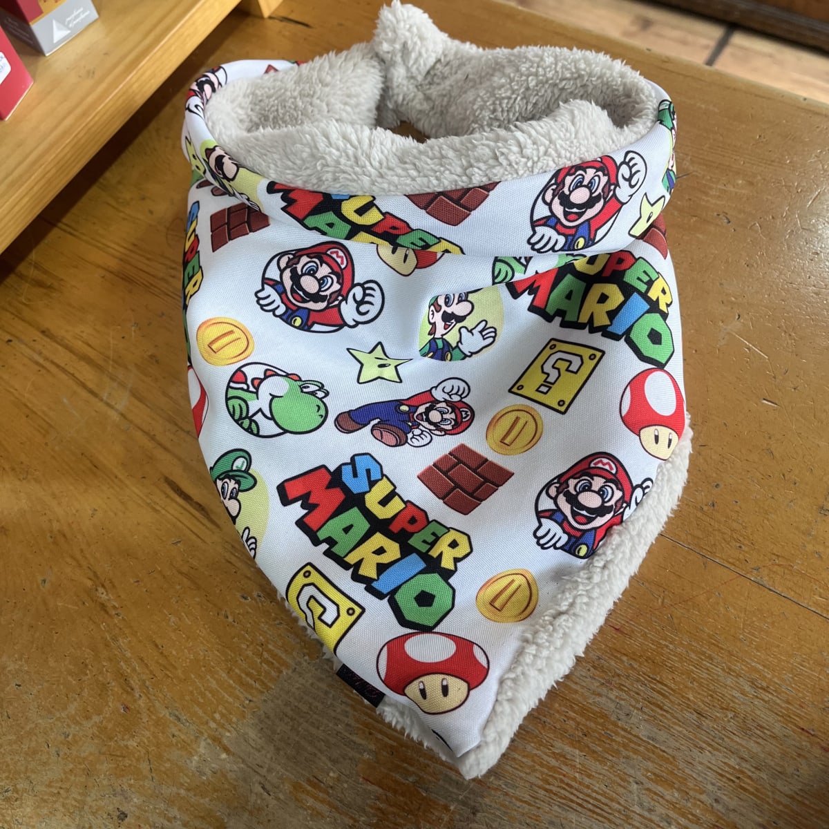Bandana Niño Mario Bross blanco1