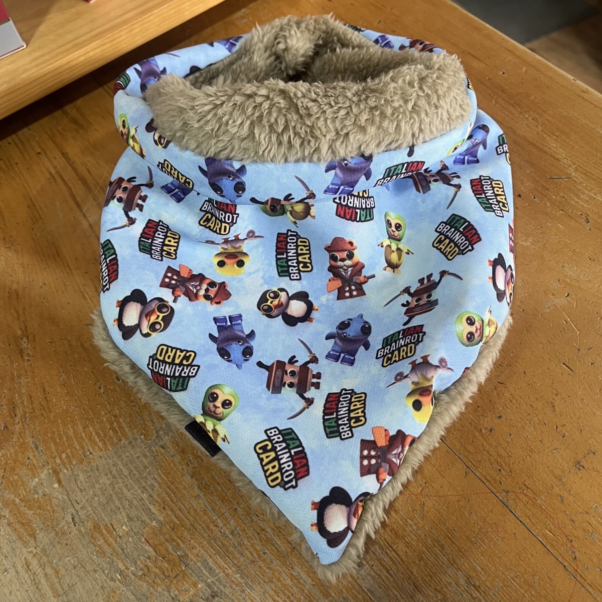 Bandana Unisex Italian Brainrot beige1