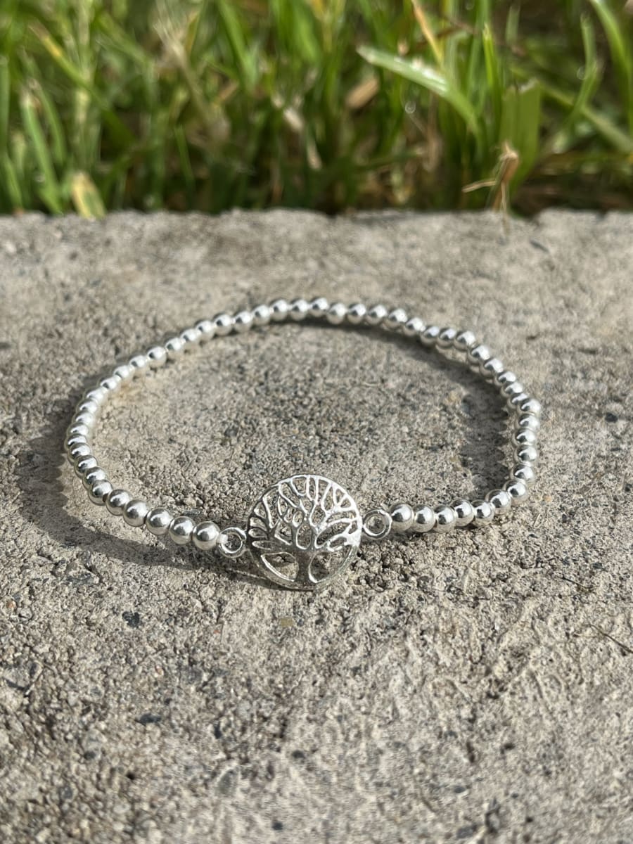 Pulsera plata 925 arbol de la vida elasticada2
