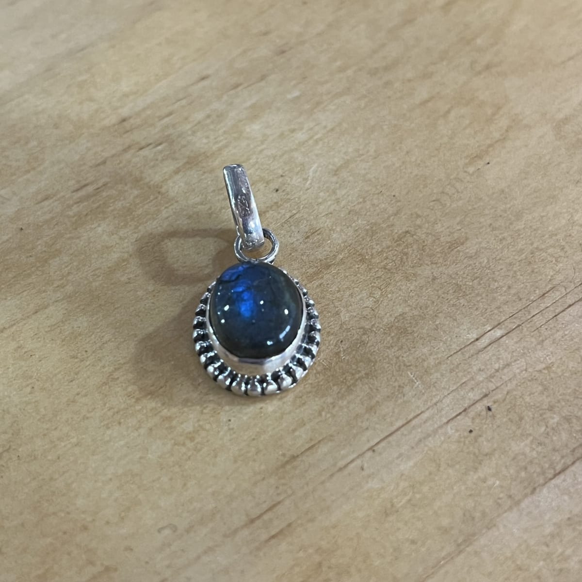 Colgante plata 925 labradorita tallado2