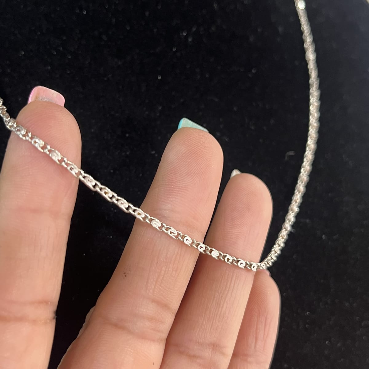 Cadena plata 925 eslavon grueso 50cms1