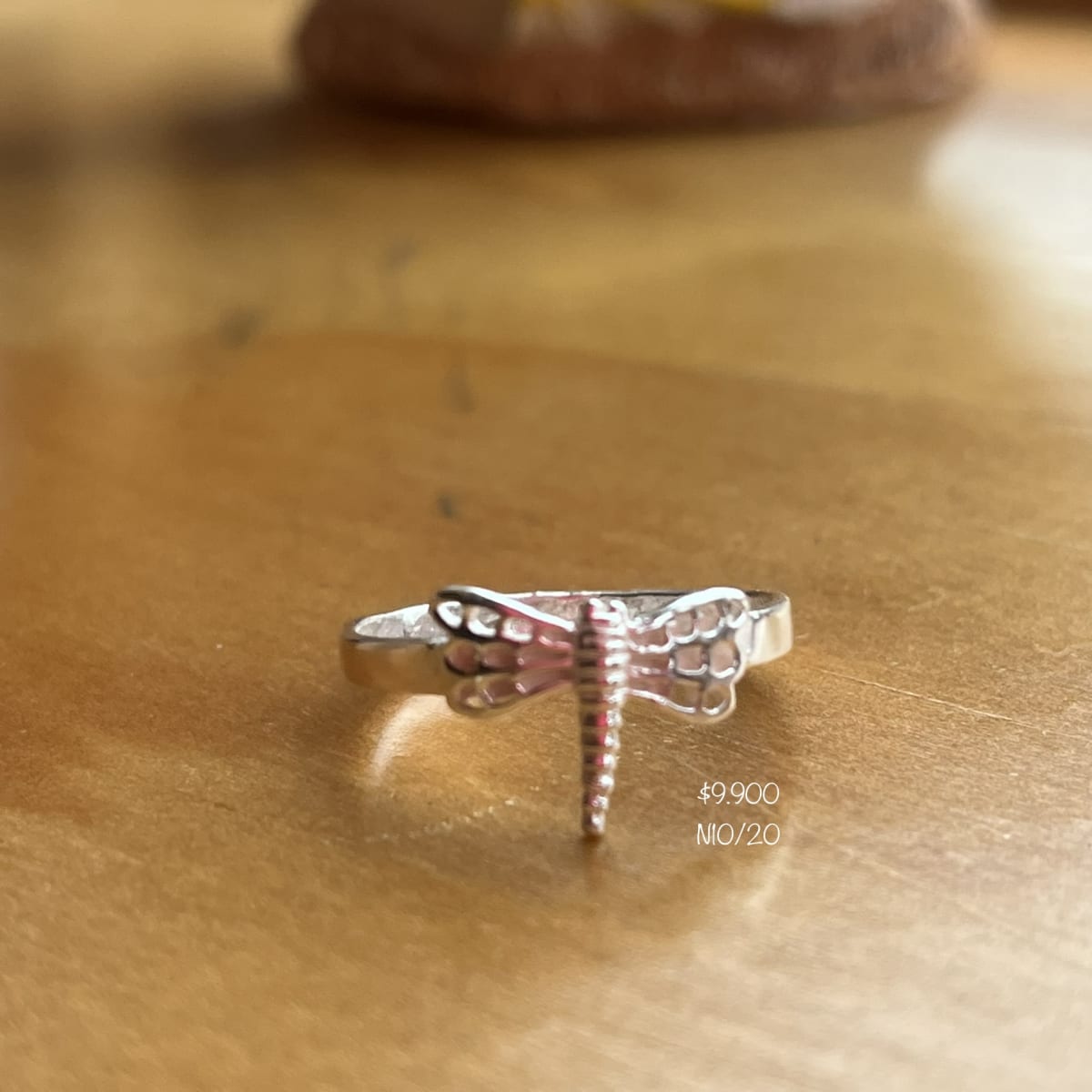 Anillo plata 925 libelula #201