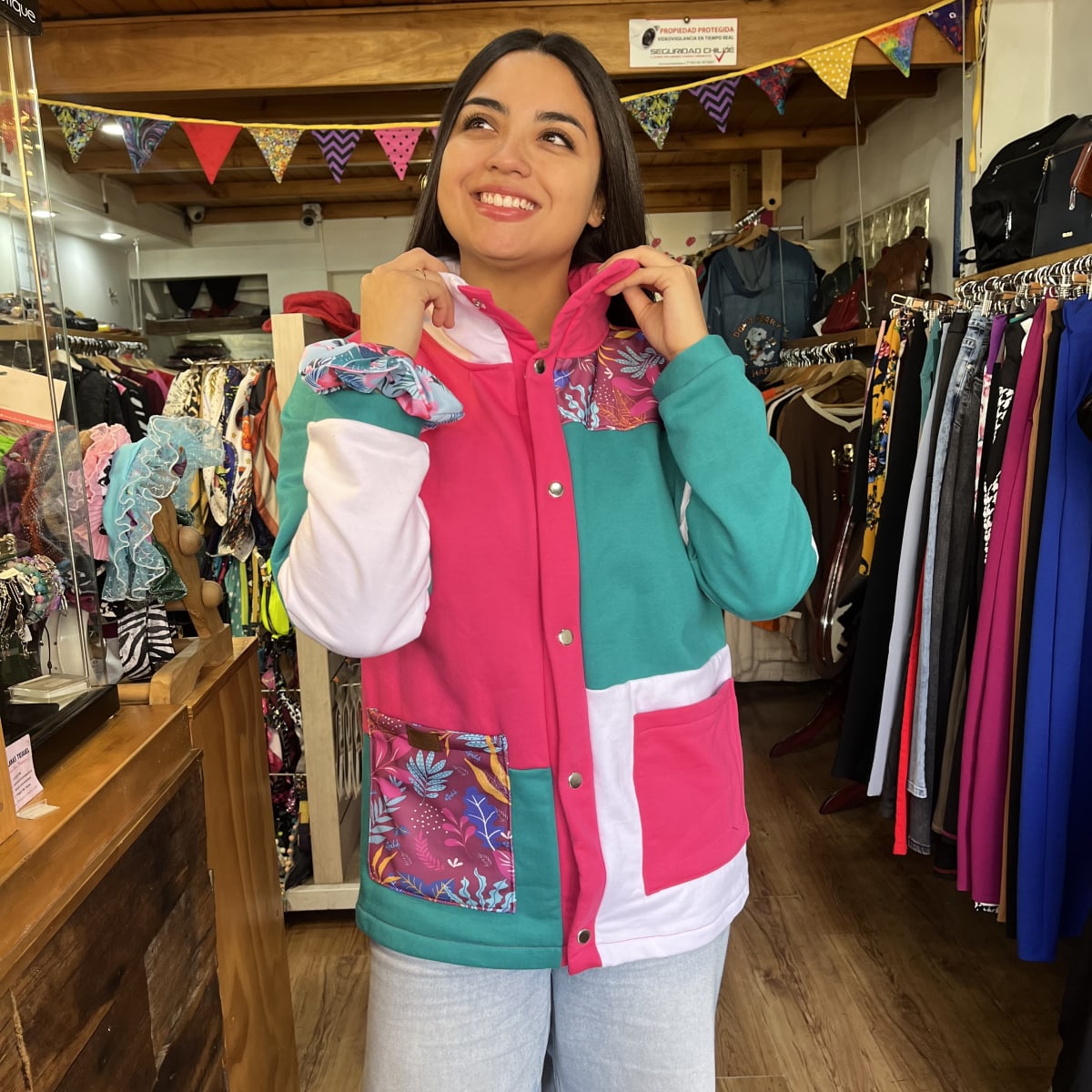 Chaqueton Astrea franela patchwork3